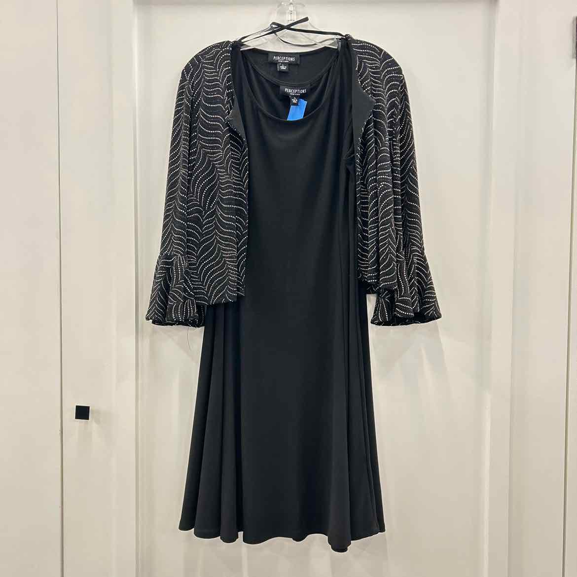 Perceptions Size L Black Preloved Dress