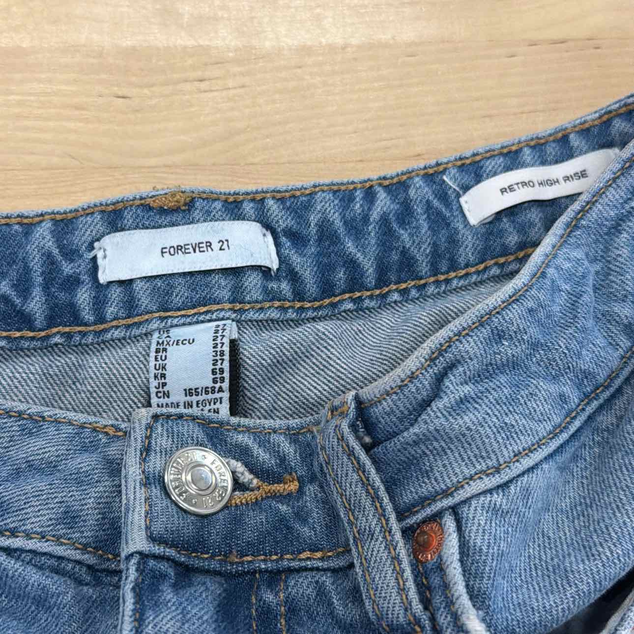 Forever 21 Size 27 Blue Shorts