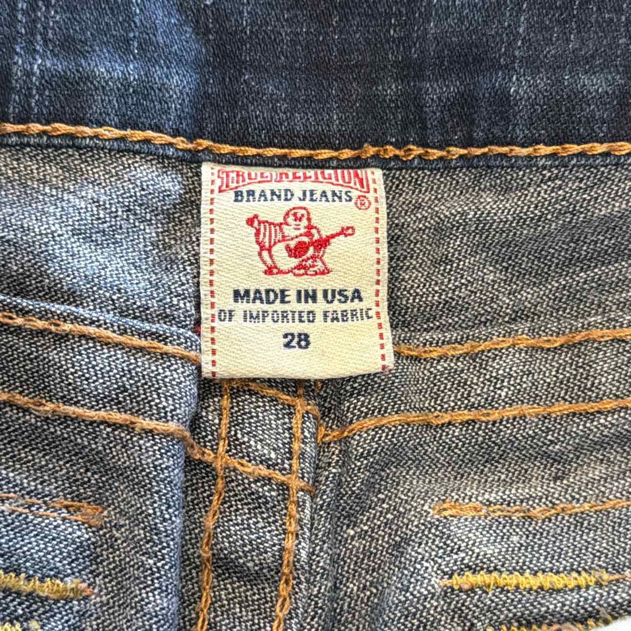 True Religion Size 28 Blue Denim Used Jeans