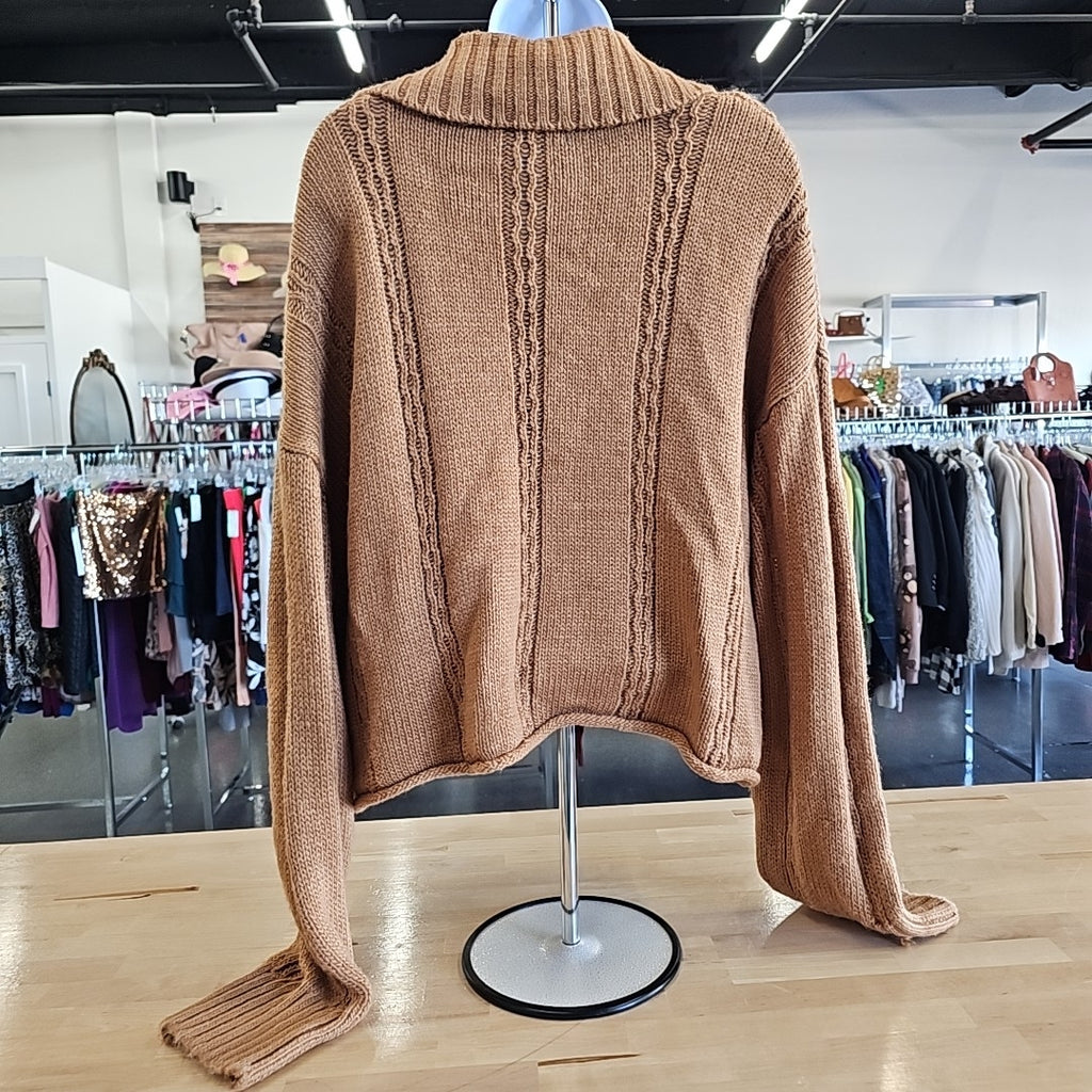 Sugar Moon Size XL Brown Sweater