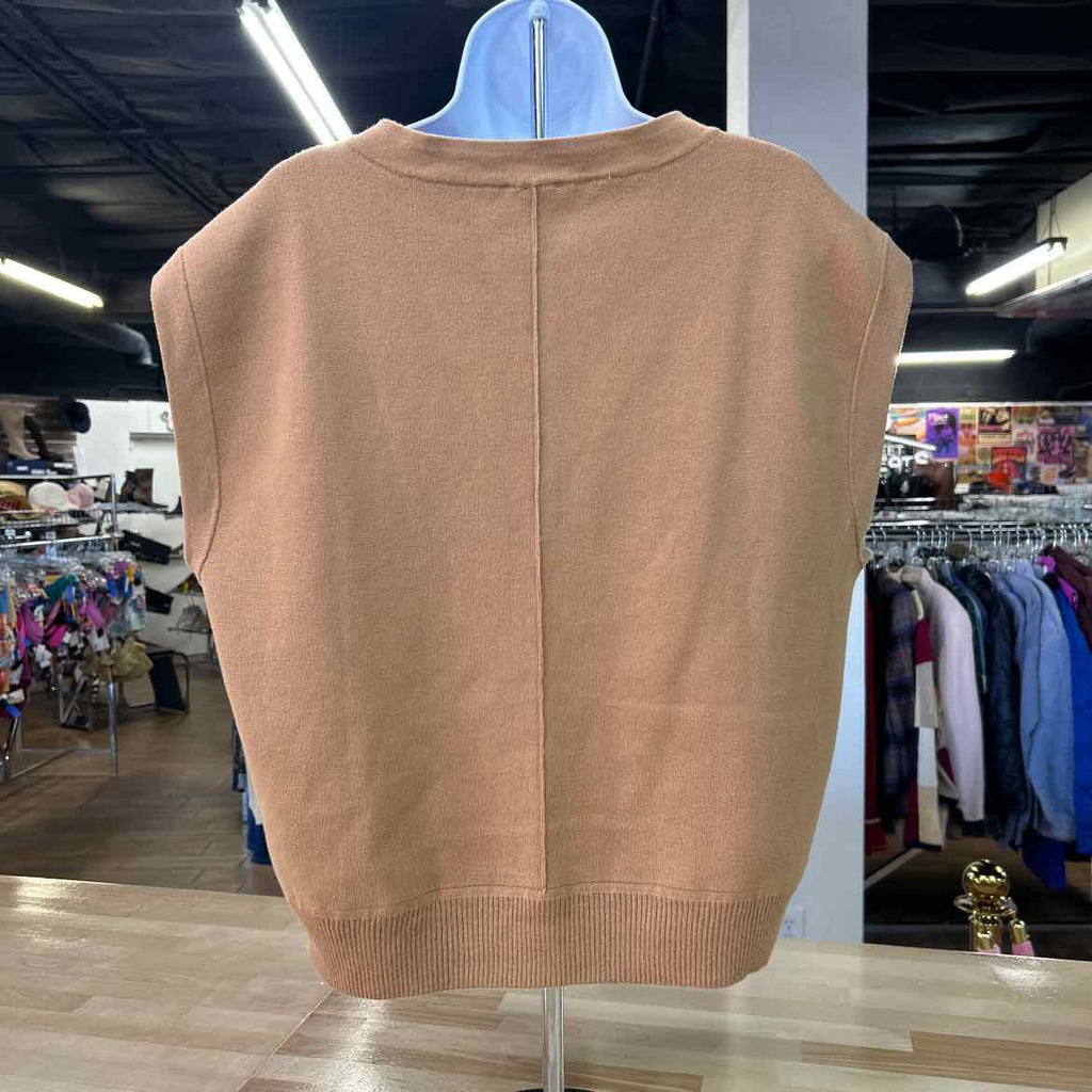 Talbots Size L Brown Preloved Sleeveless