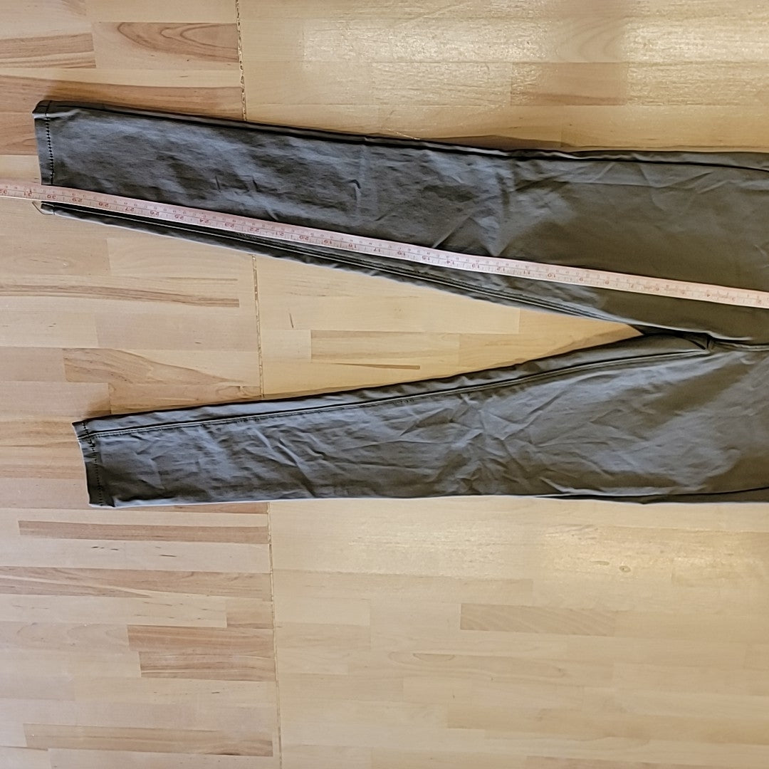 Almost Famous Size 1 Super High Rise Skinny Faux Leather Green Pants NWT