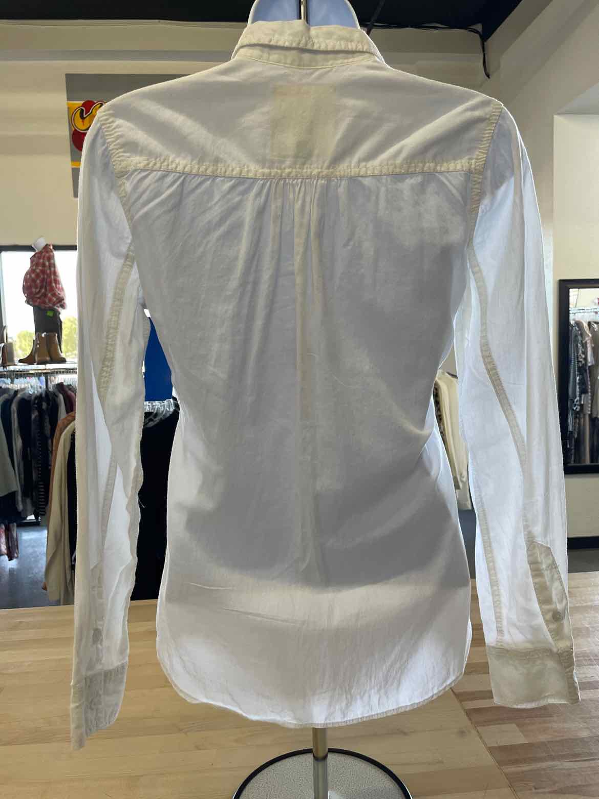 Cali 1850 Size S White Button Down Shirt