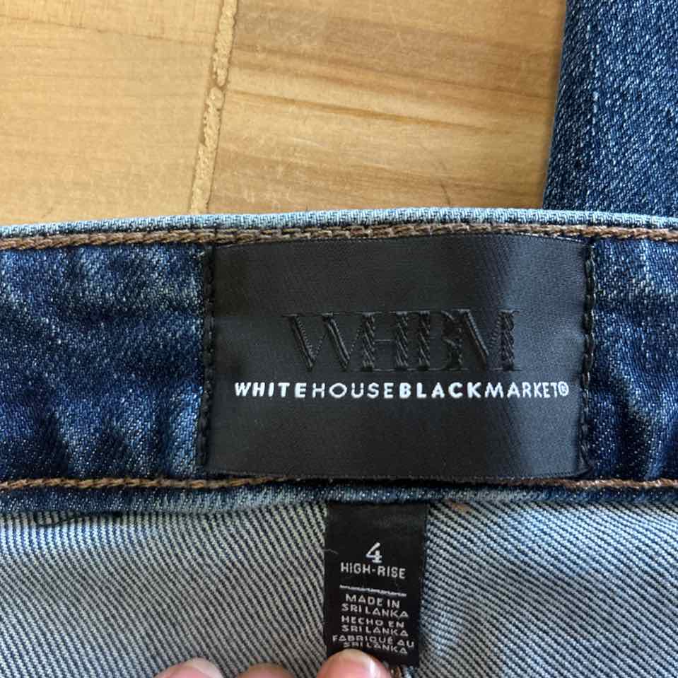White House Black Market Size 4 Blue Denim Preloved Jeans