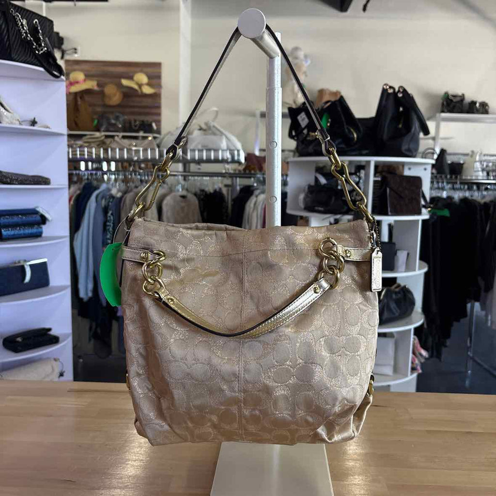 Coach Gold Preloved Handbag
