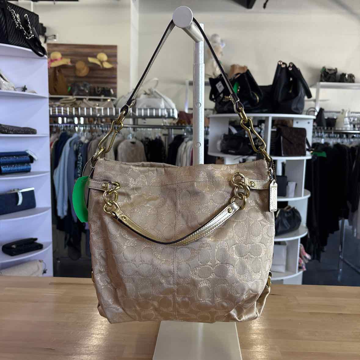 Coach Gold Preloved Handbag
