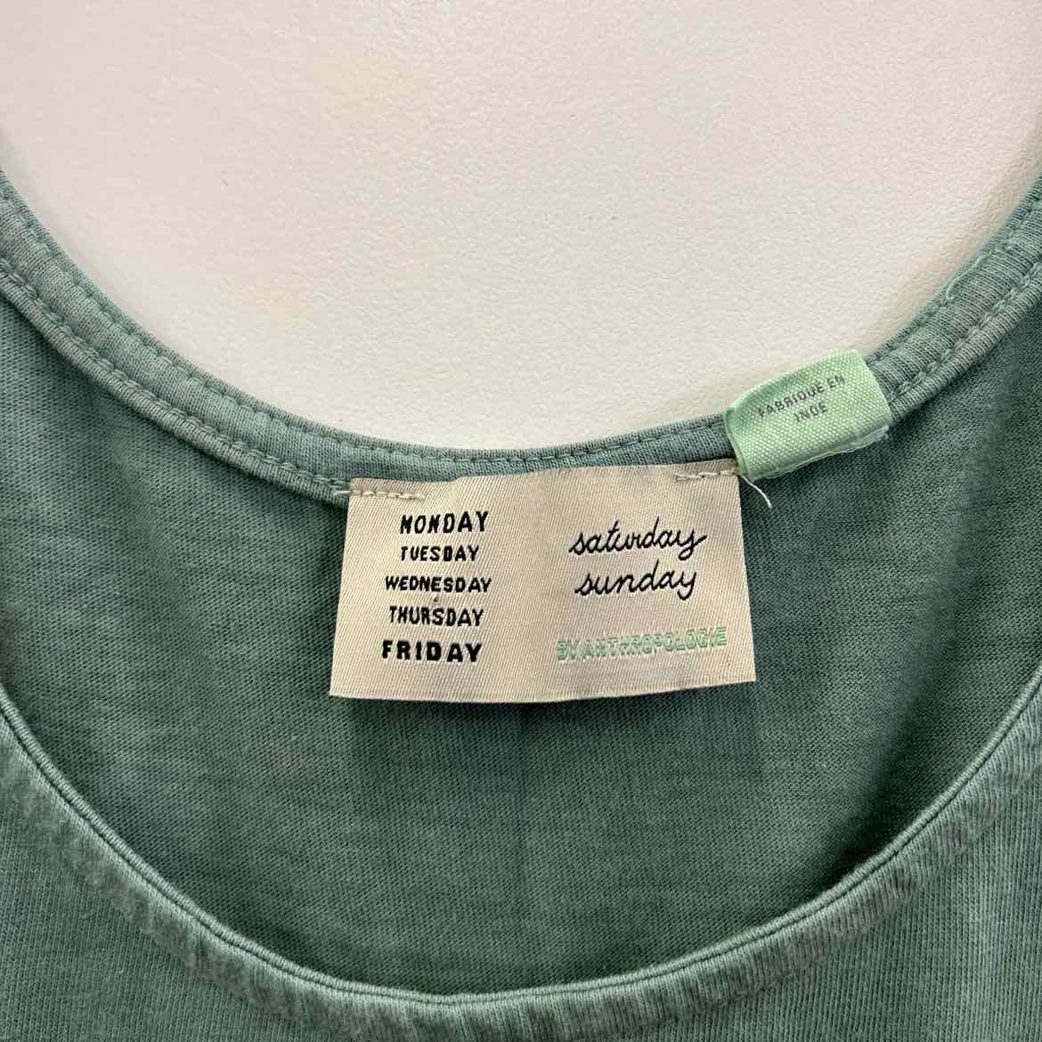 Anthropologie Size S Green Preloved Dress