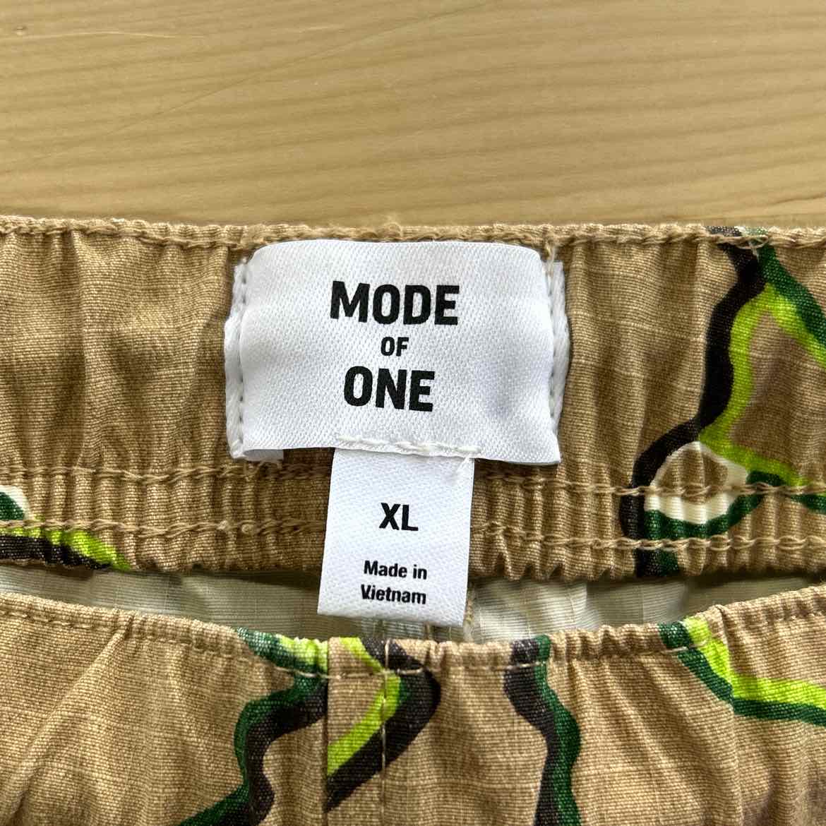 Mode of One Men's Regular-Fit Pull on Camo Print Cargo Joggers