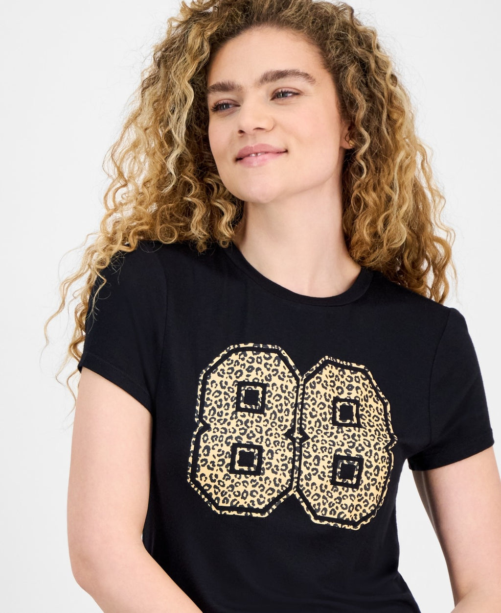 Rebellious One Size S Cheetah Varsity Graphic T-Shirt