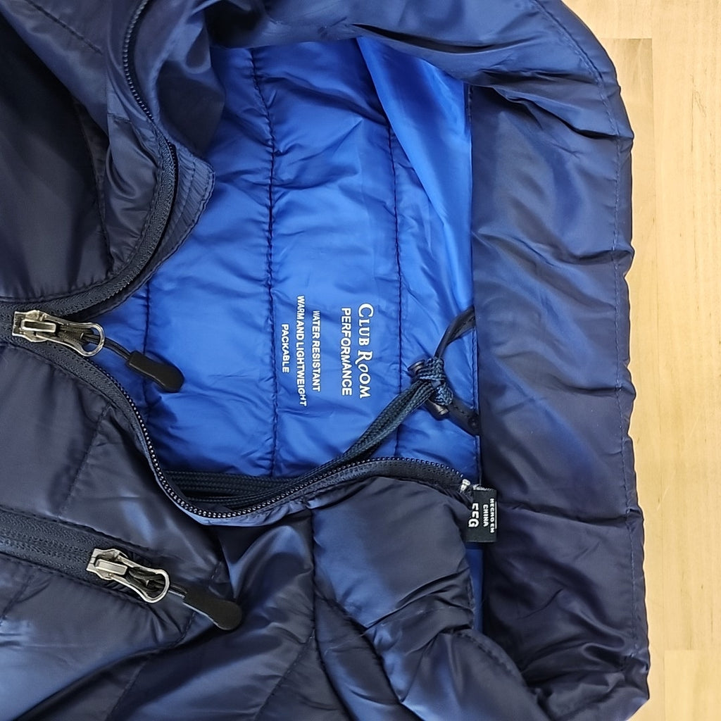 Club Room Size XXL Navy Quilted Packable Puffer Jacket NWT