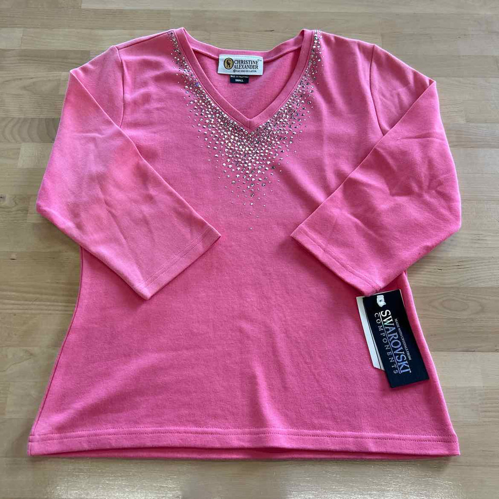 Christine Alexander Size S Pink Long Sleeve