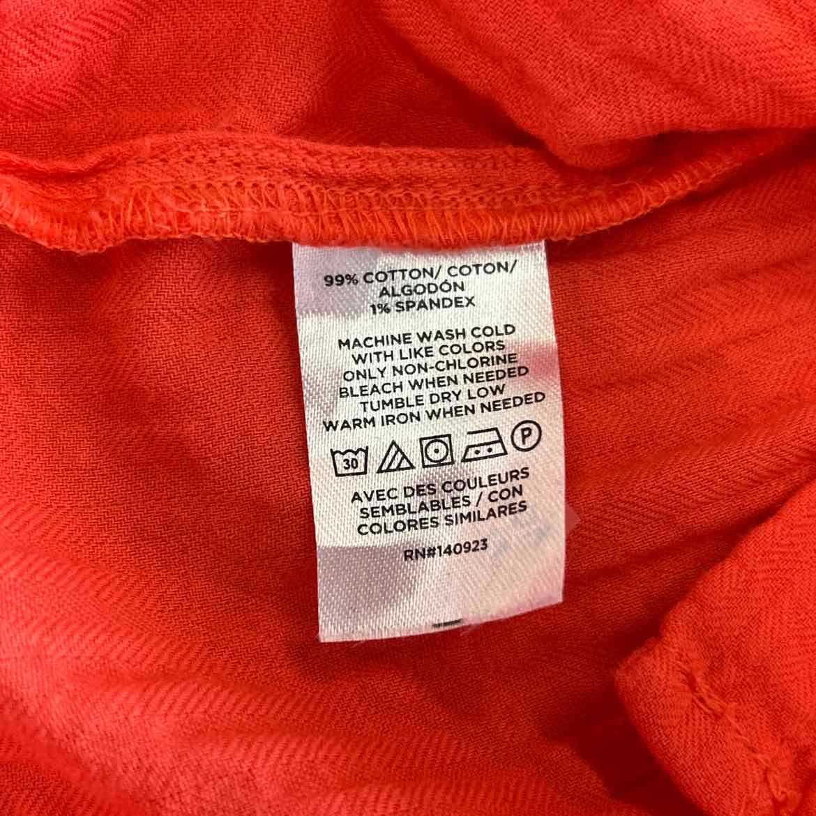Loft Size M Orange Preloved Button Down SS