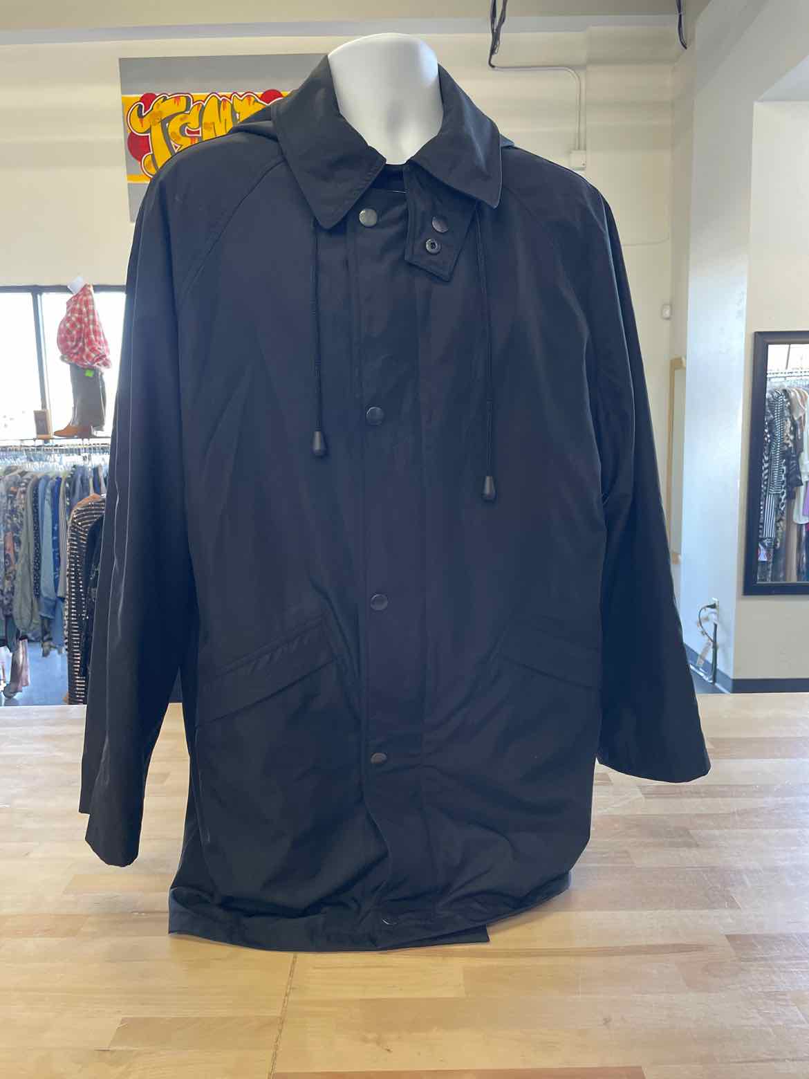H.2 Size Black Raincoat