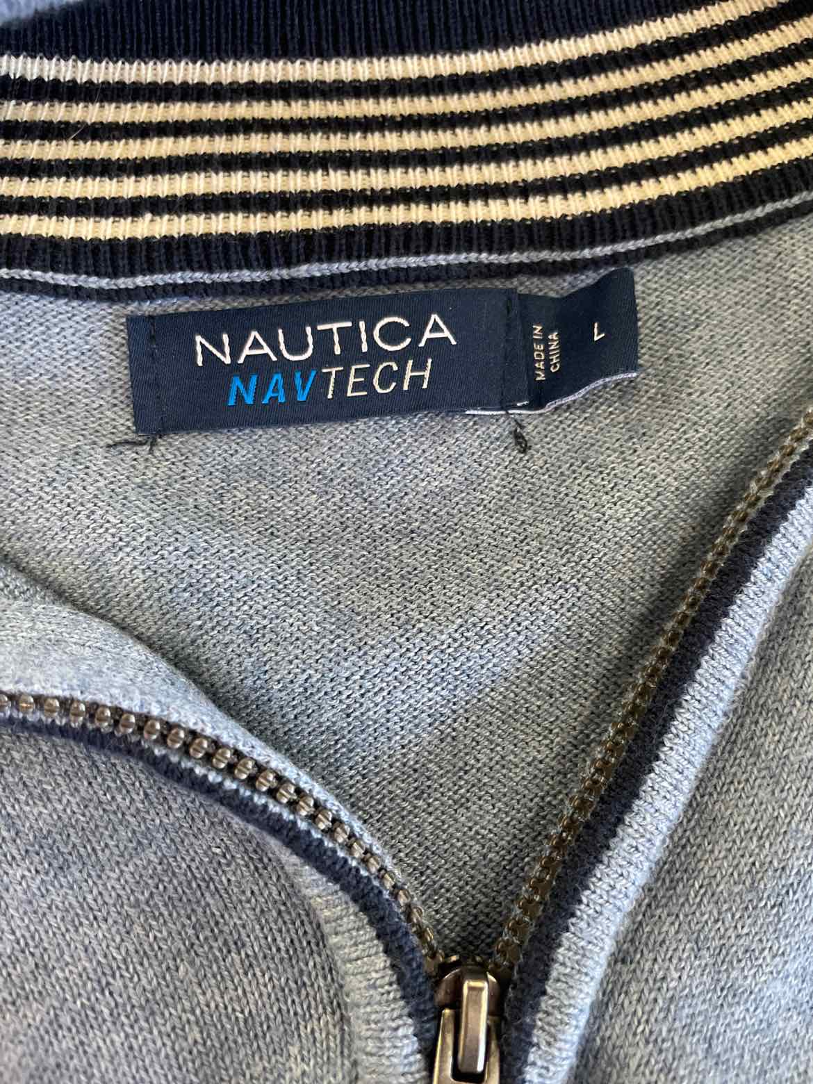 Nautica Size L Blue MENS Sweater