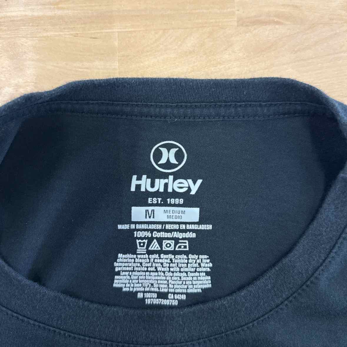 Hurley Men's Size M Black MENS T-shirt