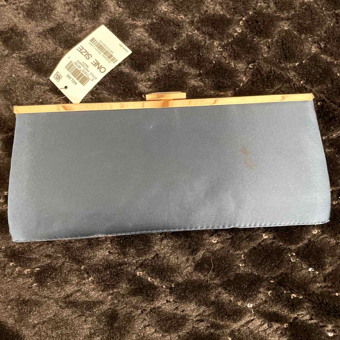 I.N.C. International Concepts Kelsie Small Clutch NavyGold NO SIZE