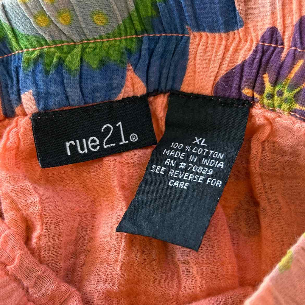 Rue21 Size XL Orange Preloved Skirt