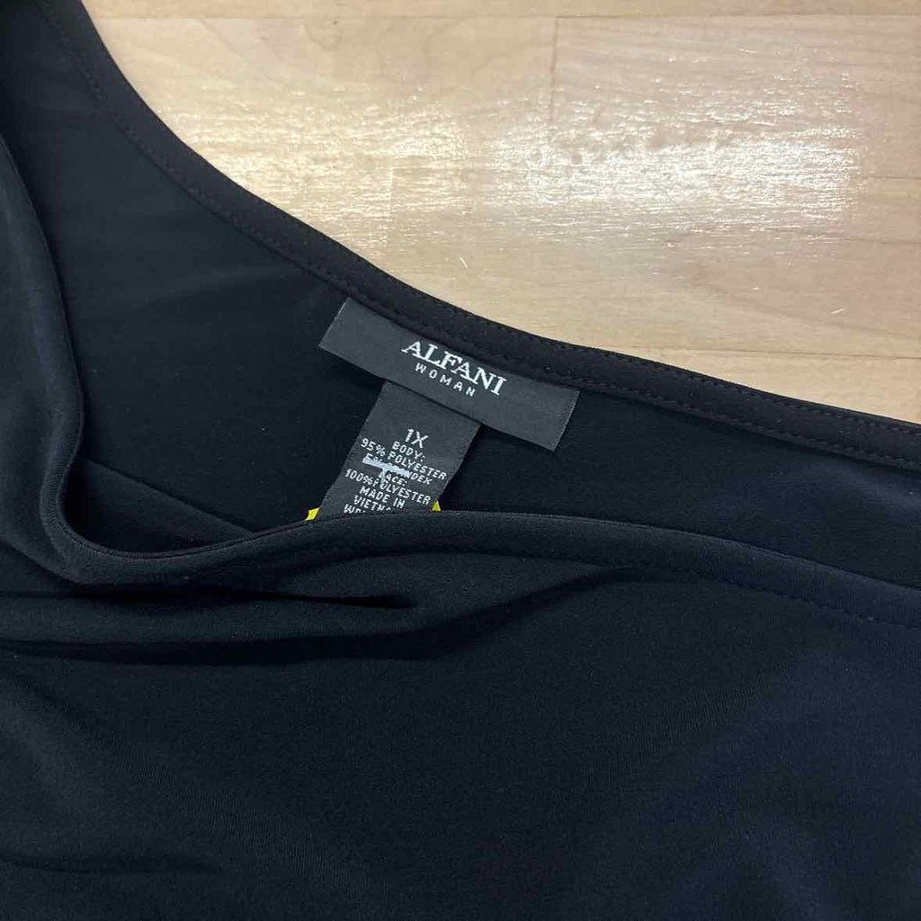 Alfani Size 1X Black Longsleeve