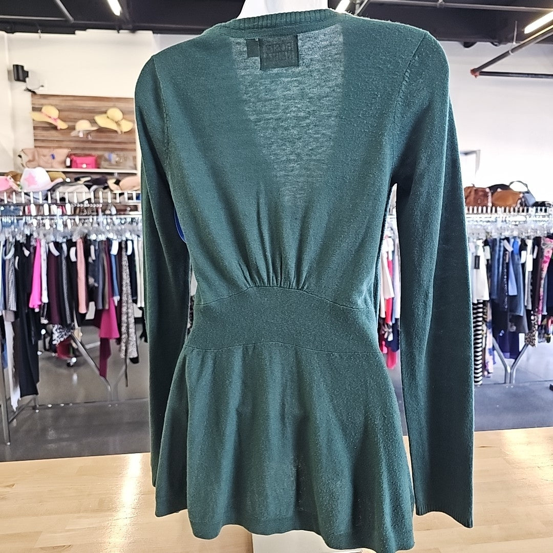 Rosie Neira Size XS Green Cardigan