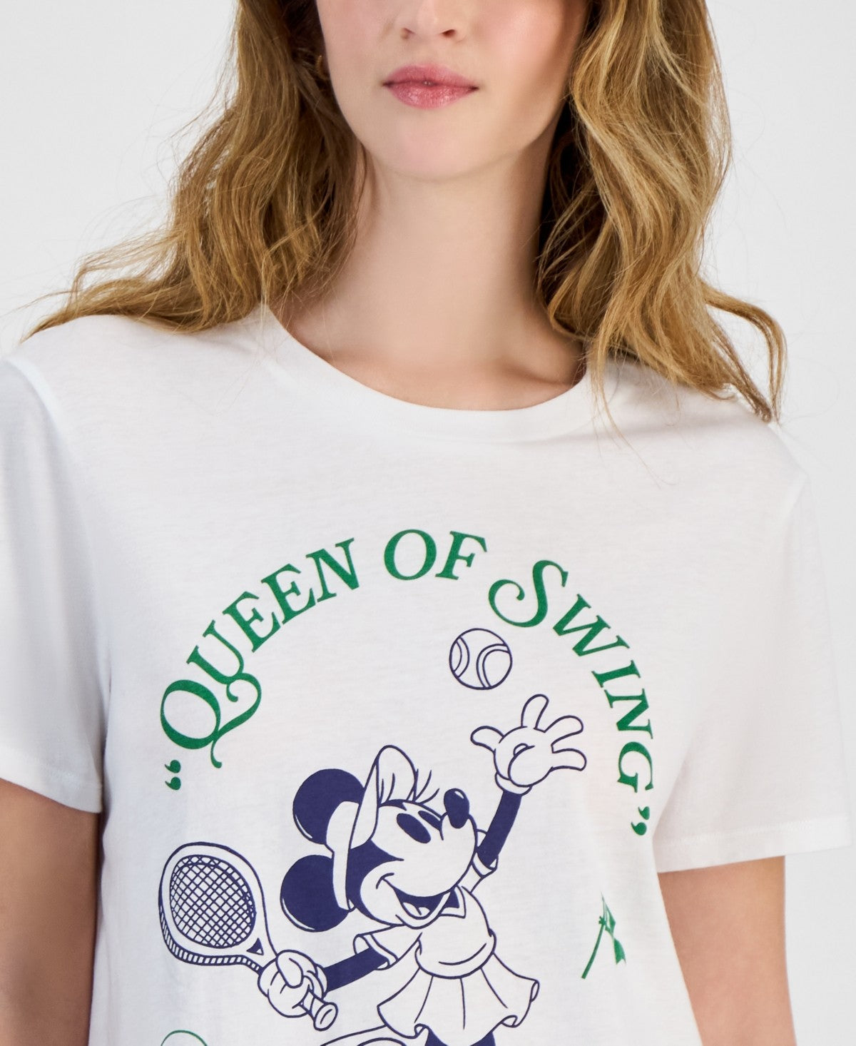 Disney Size XL Minnie Tennis Graphic Crewneck T-Shirt