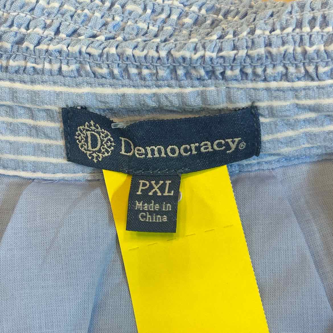 Democracy Size PXL Blue Preloved Button Down LS