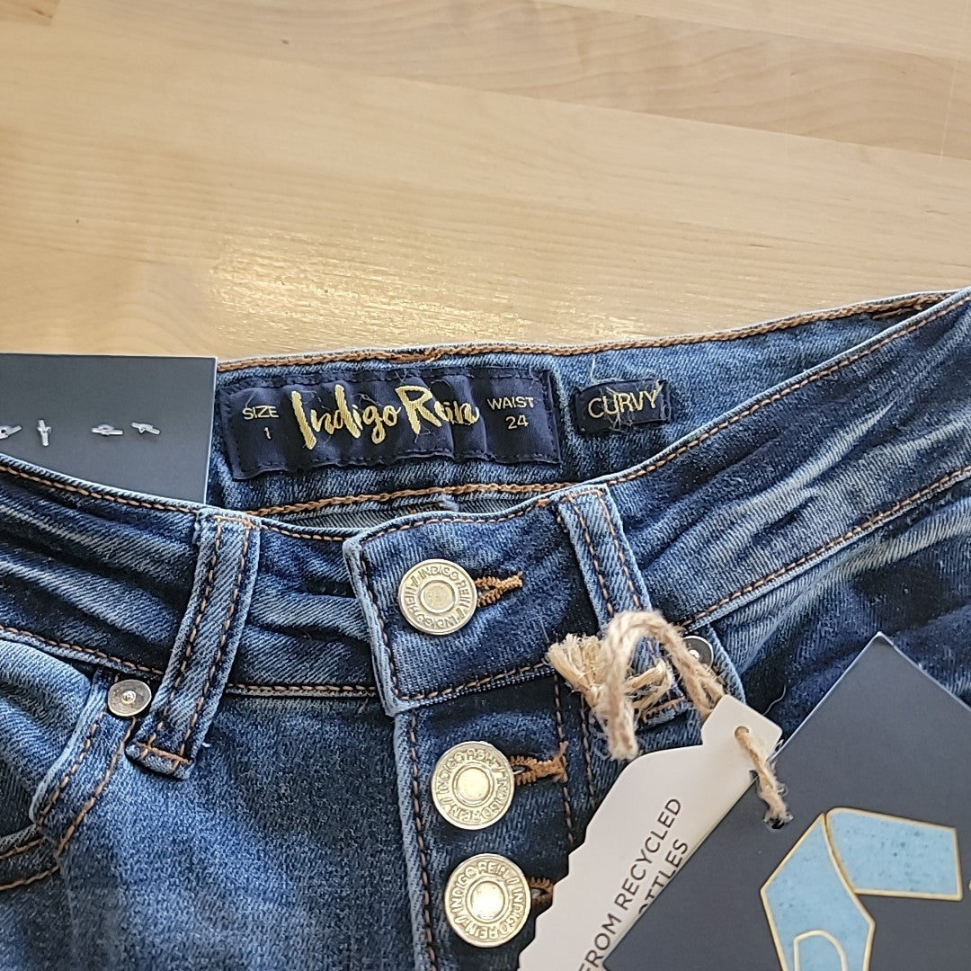 Indigo Rein Size 1 Blue Denim New Jeans
