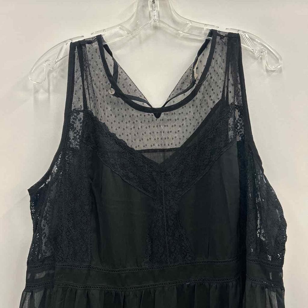 Lucky Brand Size XL Black New Dress