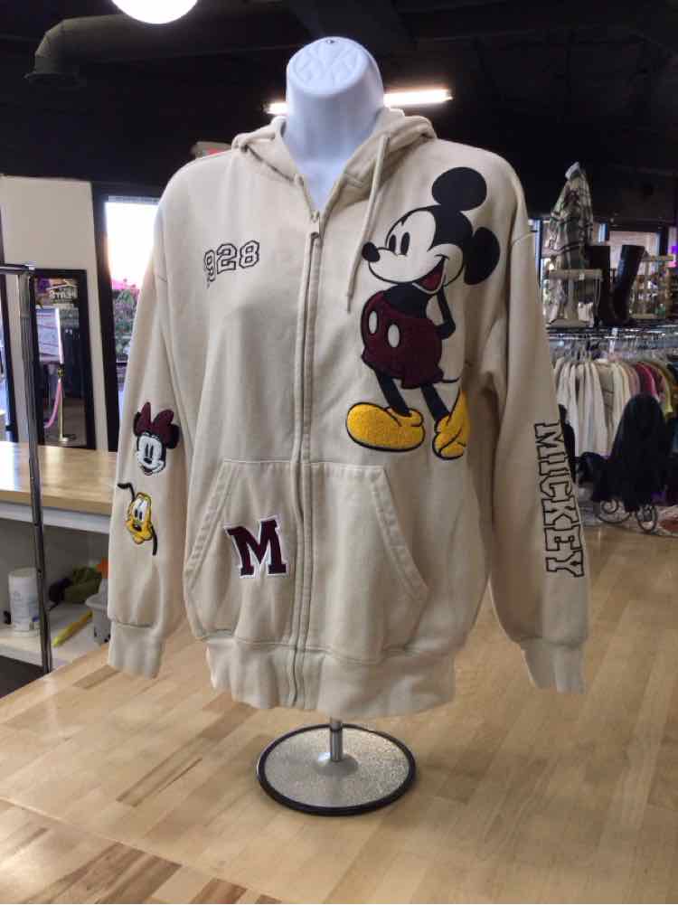 Disney Size M Beige Preloved Hoodie