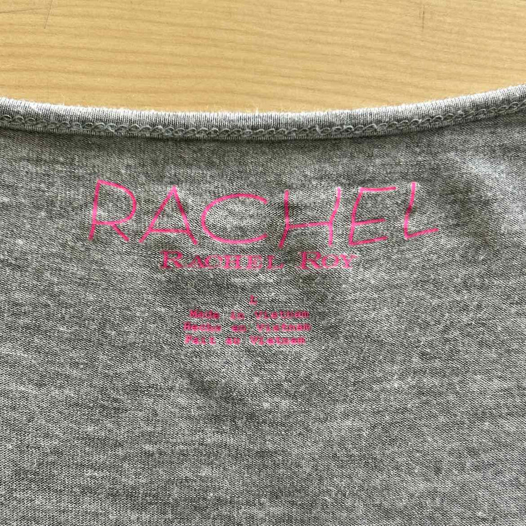 Rachel Roy Size L Grey Preloved T-Shirt SS