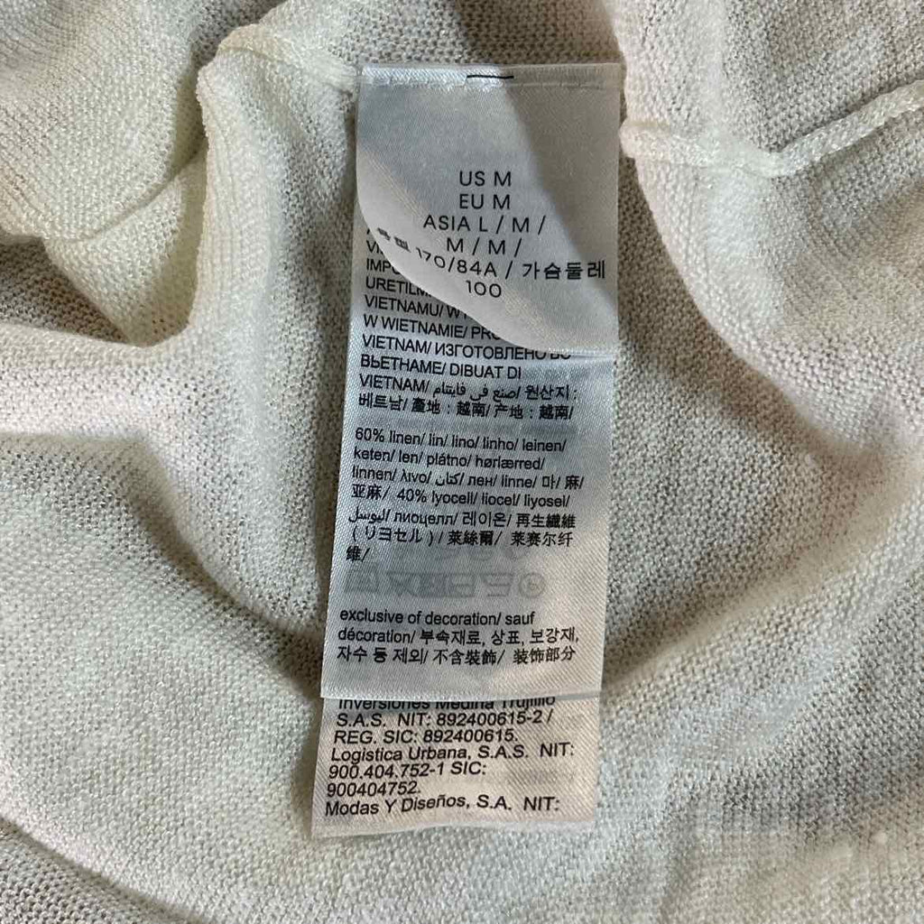 Calvin Klein Size M Off White New Blouse SS