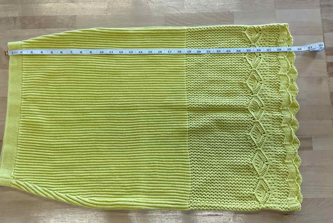 House Of Harlow 1960 Size M Yellow Knit 2 pc Tank and Skirt Set