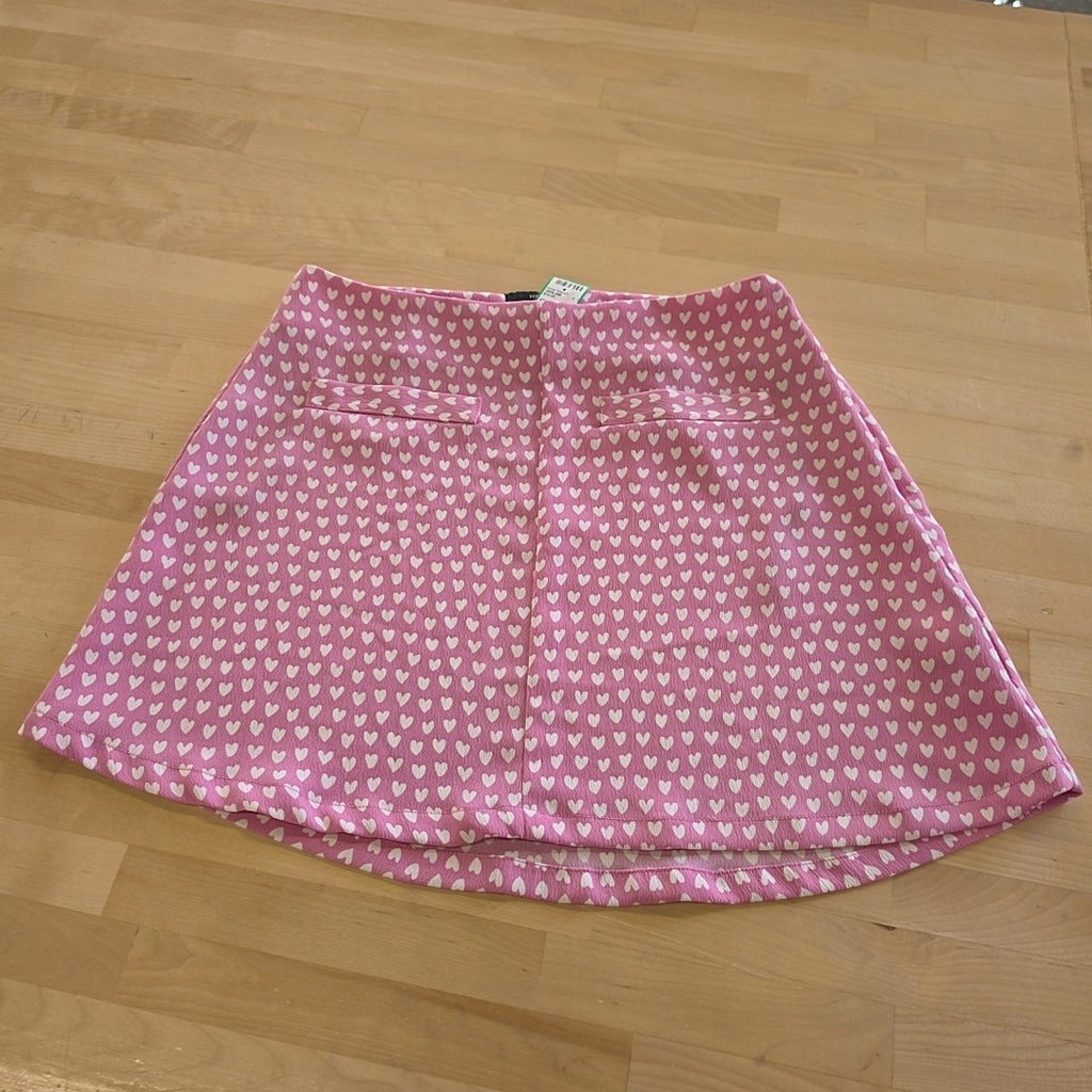 Forever 21 Size S White Pink Preloved Skirt