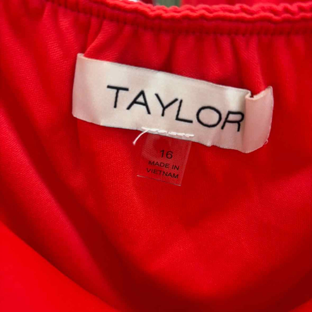 Taylor Size 16 Tomato Red New Dress