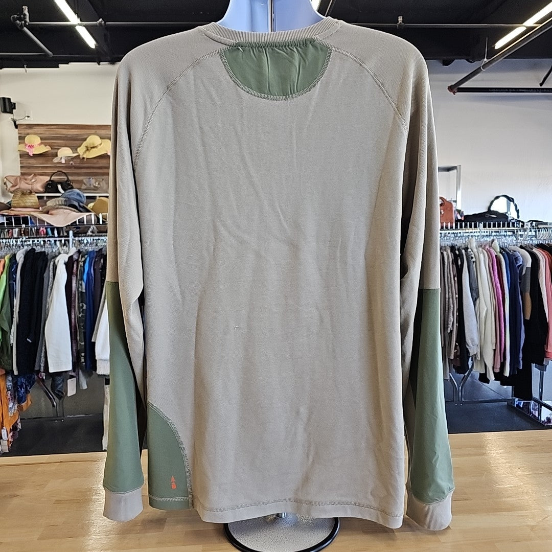 Bass Outdoor Size L Tan MENS Long Sleeve Shirt