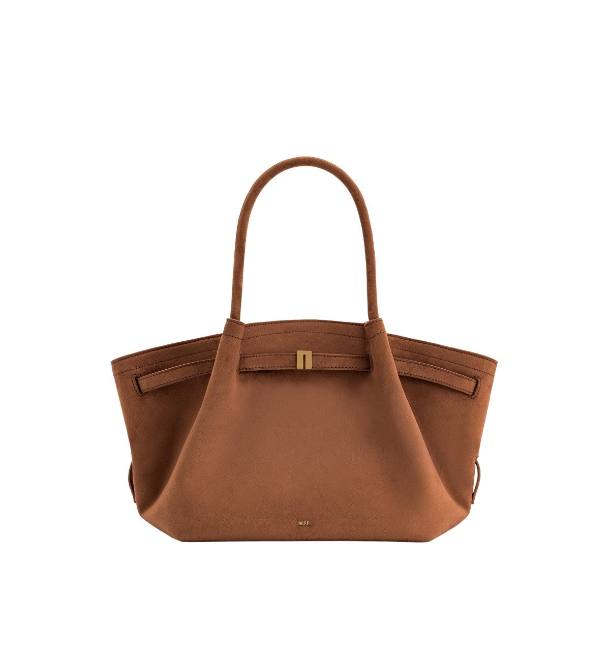 Patricia Nash Sofia Kisslock Leather Bag - Cognac