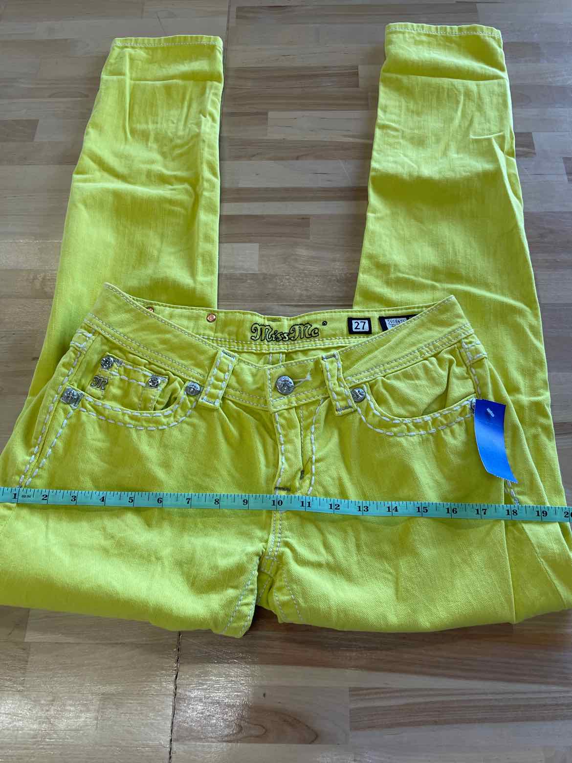 Miss Me Size 27 Yellow Jeans