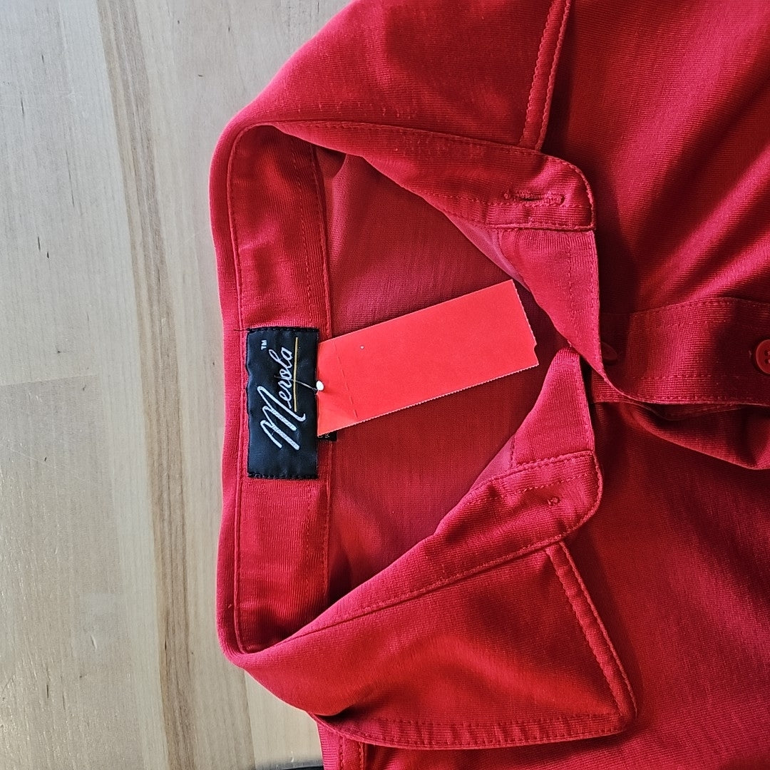 Merola Men's Size M Red MENS Polo