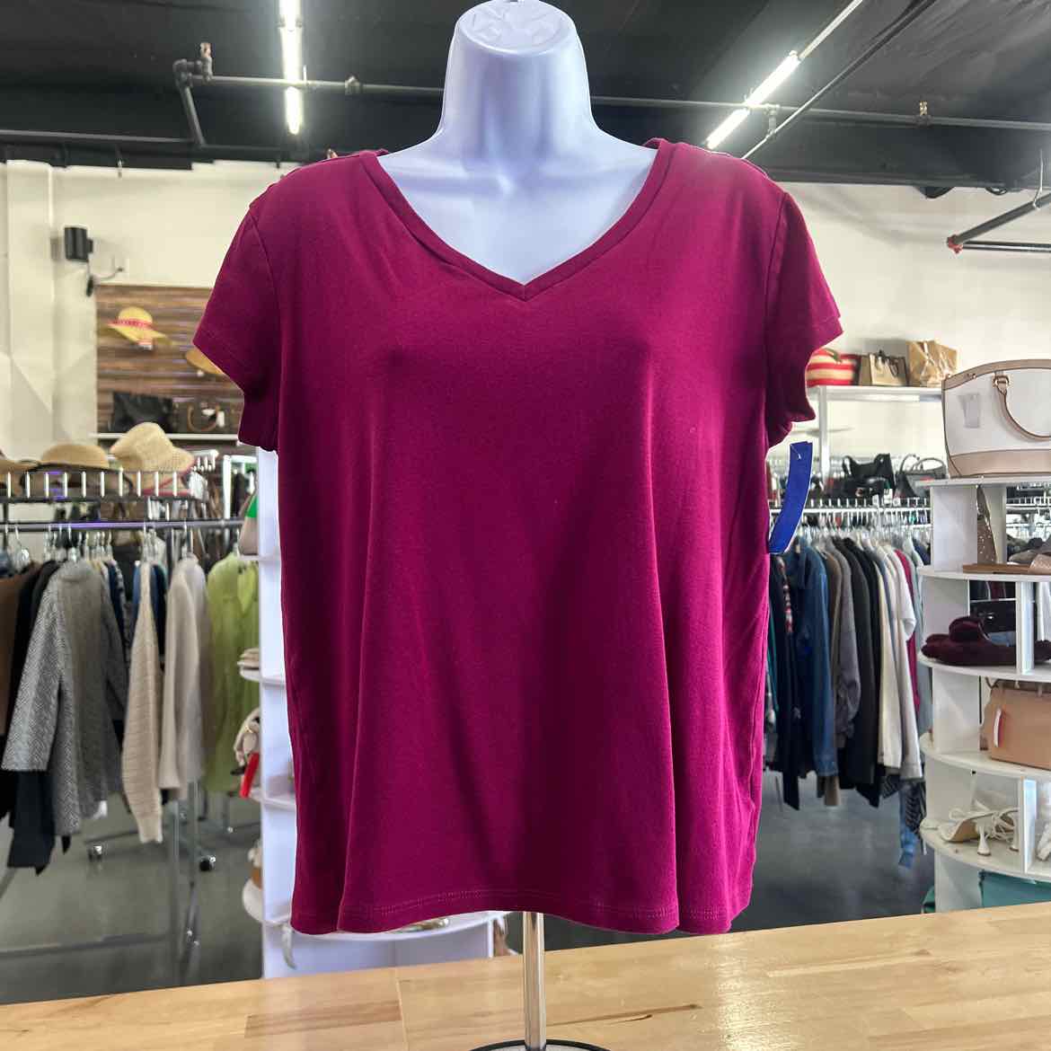 Liz Claiborne Size L Plum Preloved Shirt