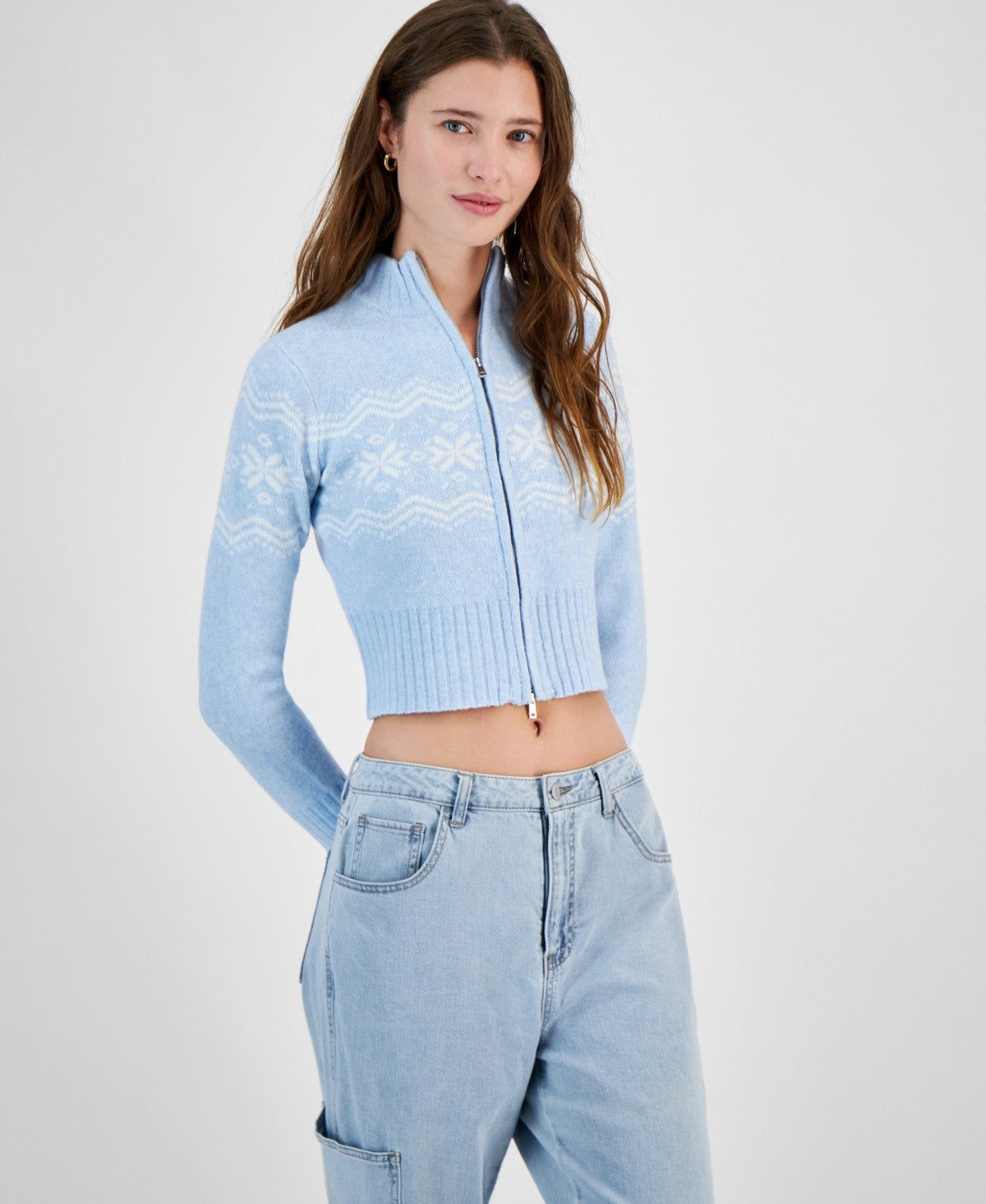 Planet Heart Size S Blue Sweater