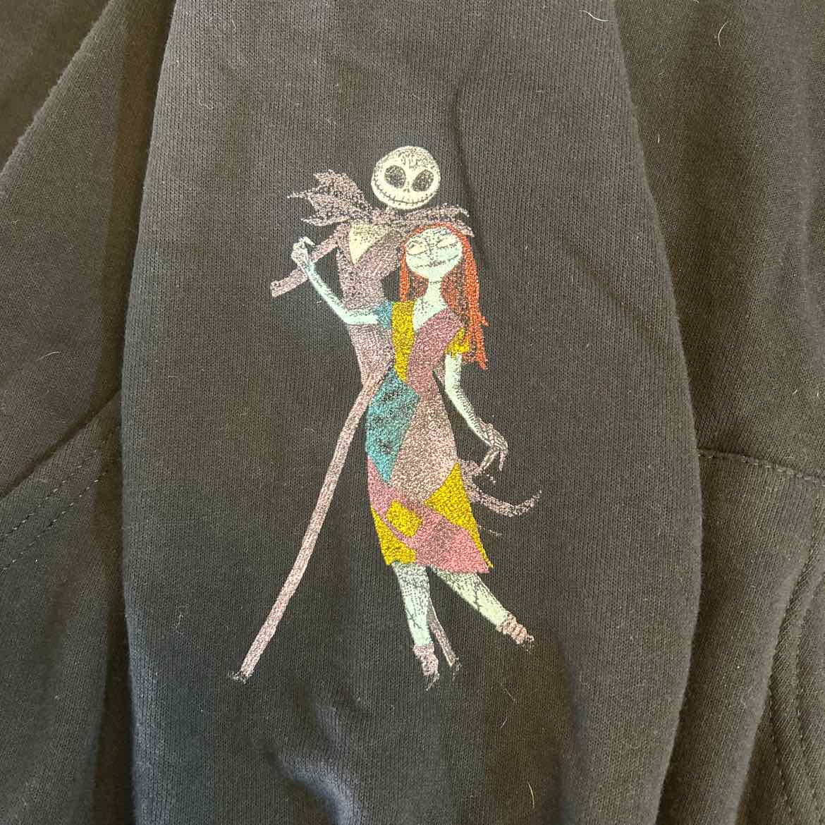 Disney Size L Black Preloved Hoodie
