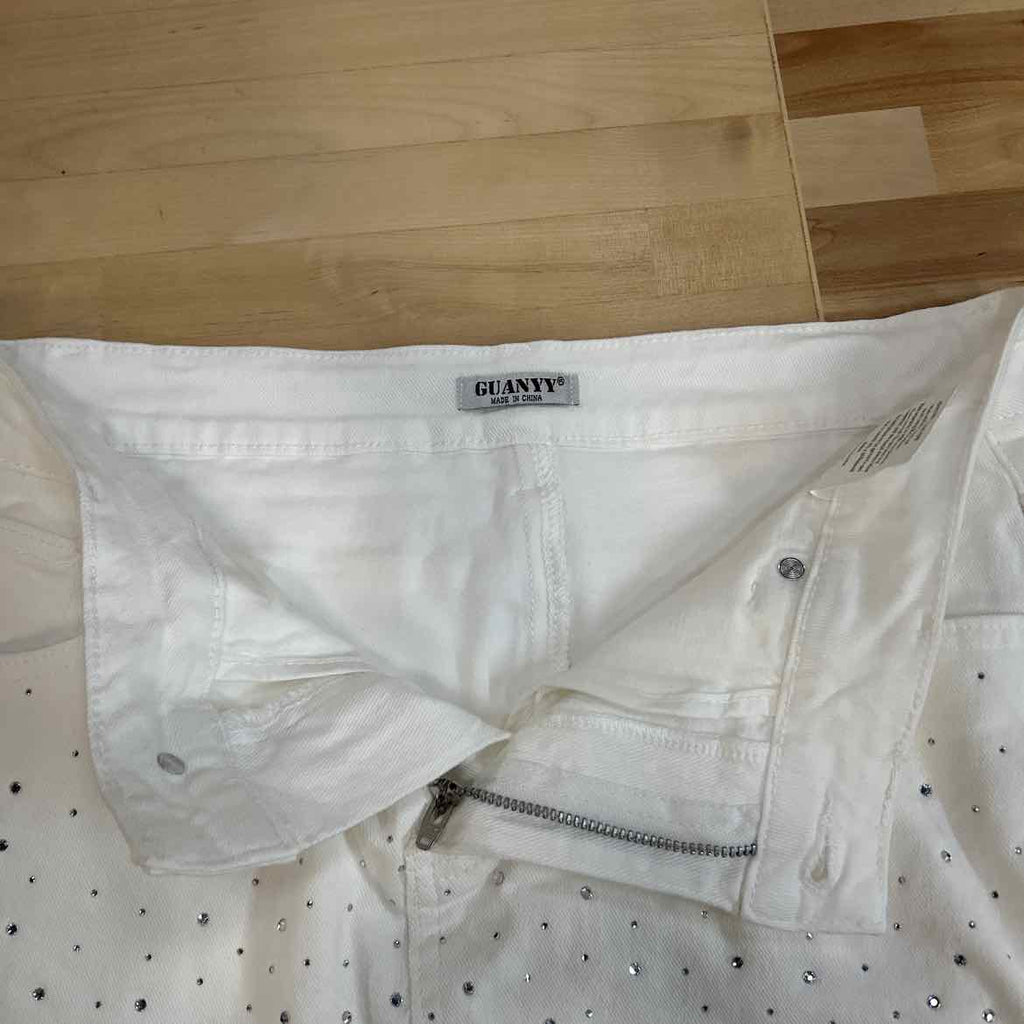 Guanny Women Size XL White Preloved Skorts