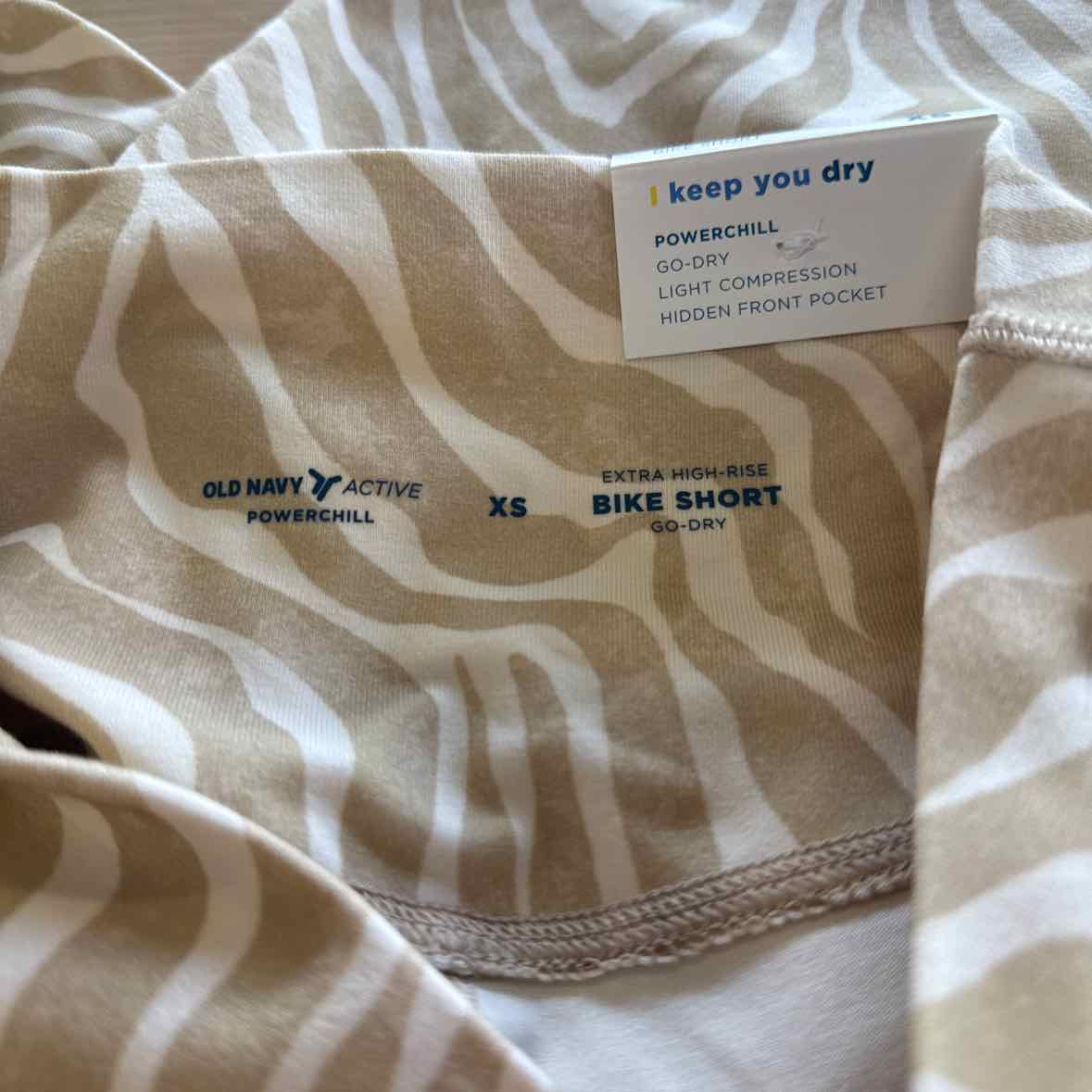 Old Navy Size XS Tan Biker Shorts