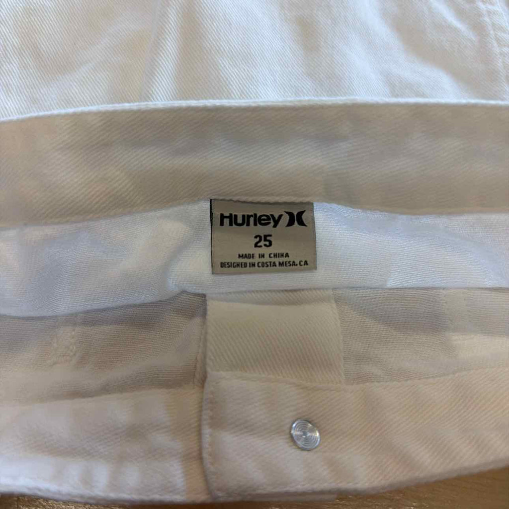Hurley Juniors' Tracy Button-Front Mini Skirt - White