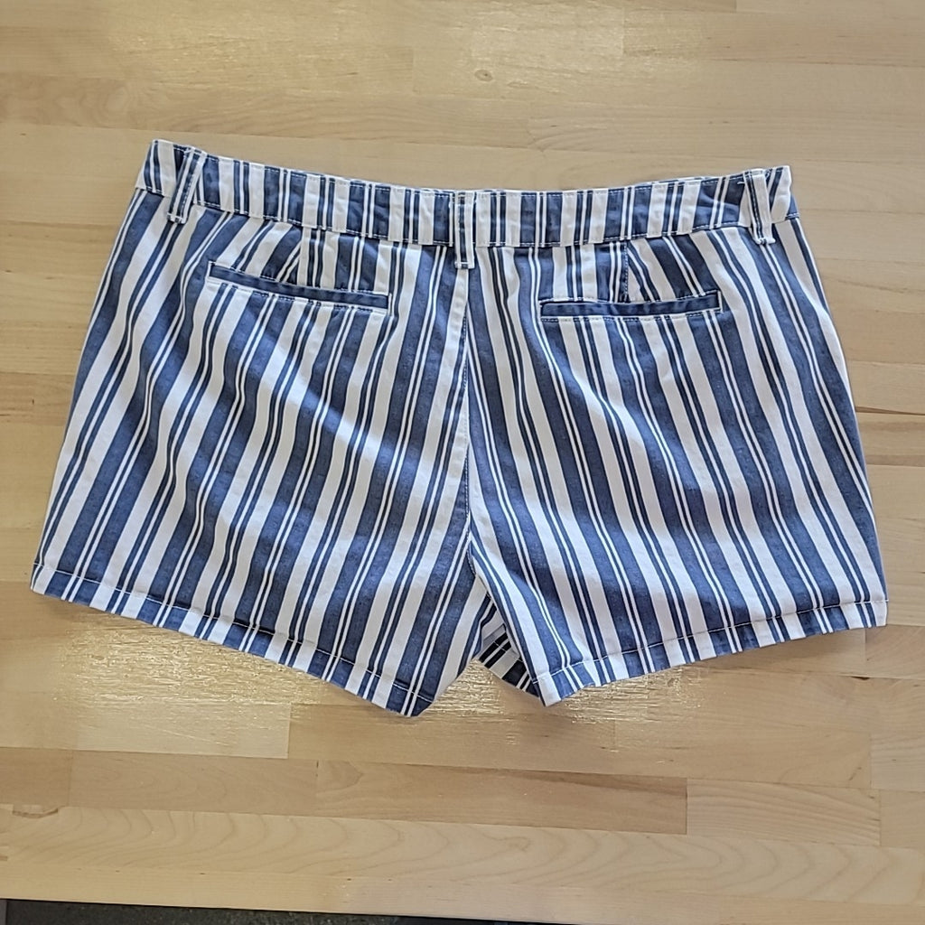 a.n.a Size 14 Blue/White Shorts