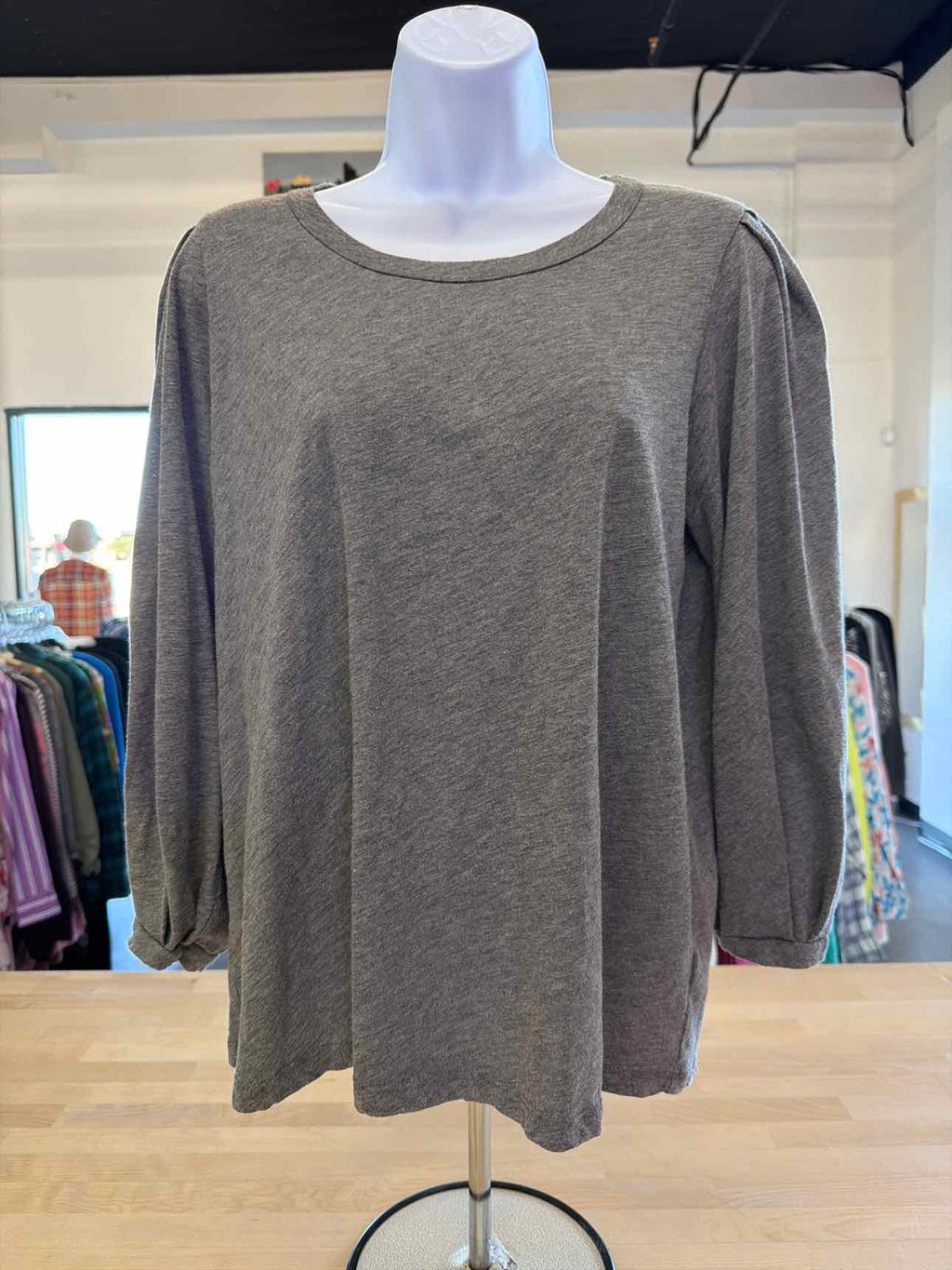Velvet Size L Gray Blouse