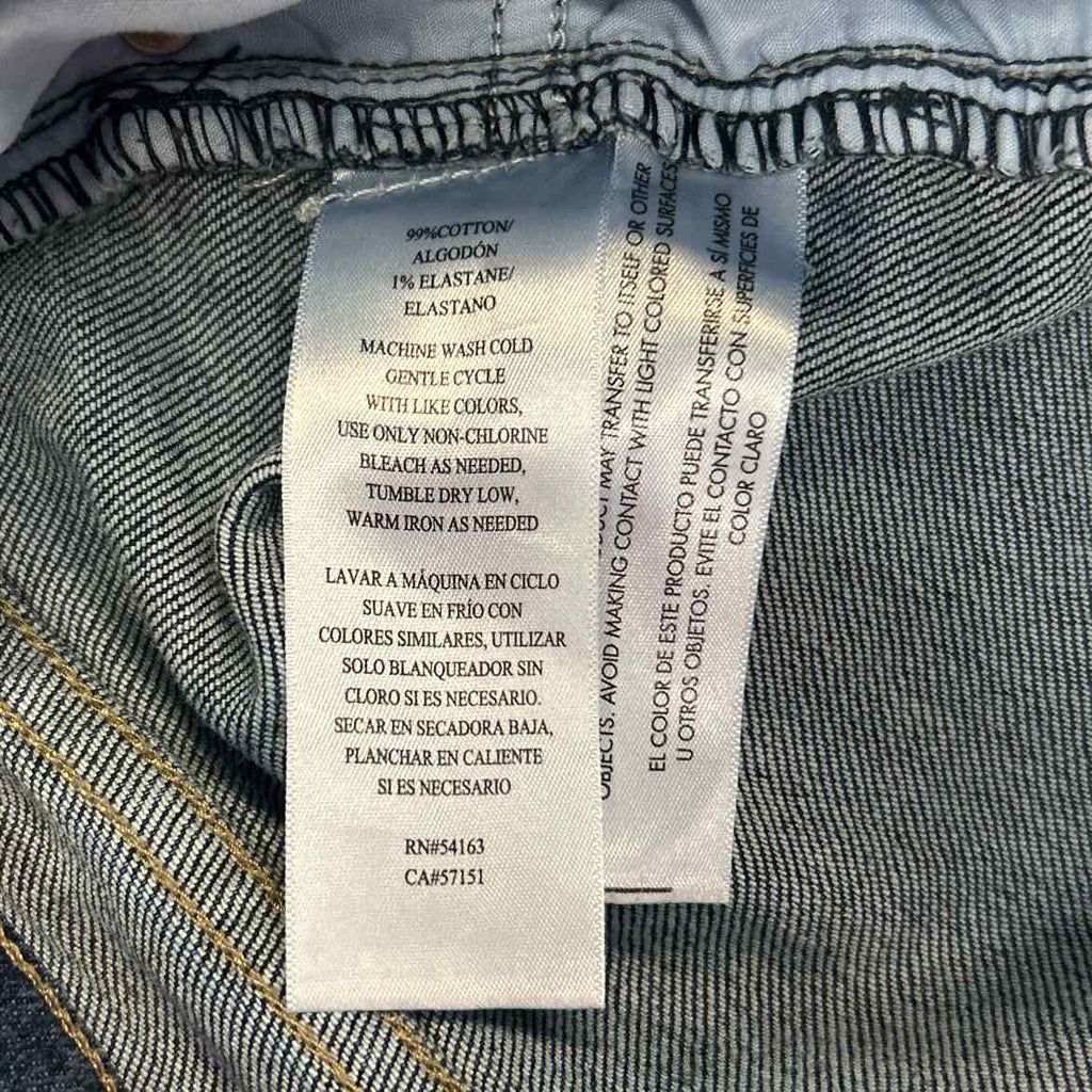 Calvin Klein Women Size 14 Blue Denim Preloved Shorts