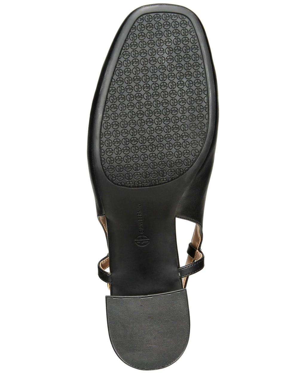 Giani Bernini Sz 8.5 Black Tatiaa Slip-on Slingback Memory Foam Block-Heel Pumps