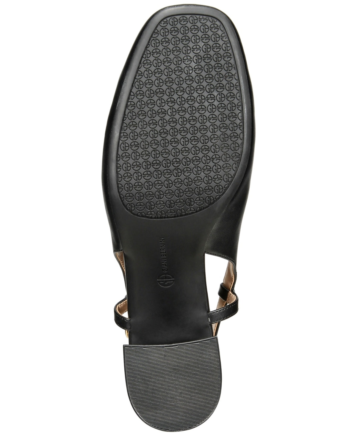 Giani Bernini Sz 8.5 Black Tatiaa Slip-on Slingback Memory Foam Block-Heel Pumps
