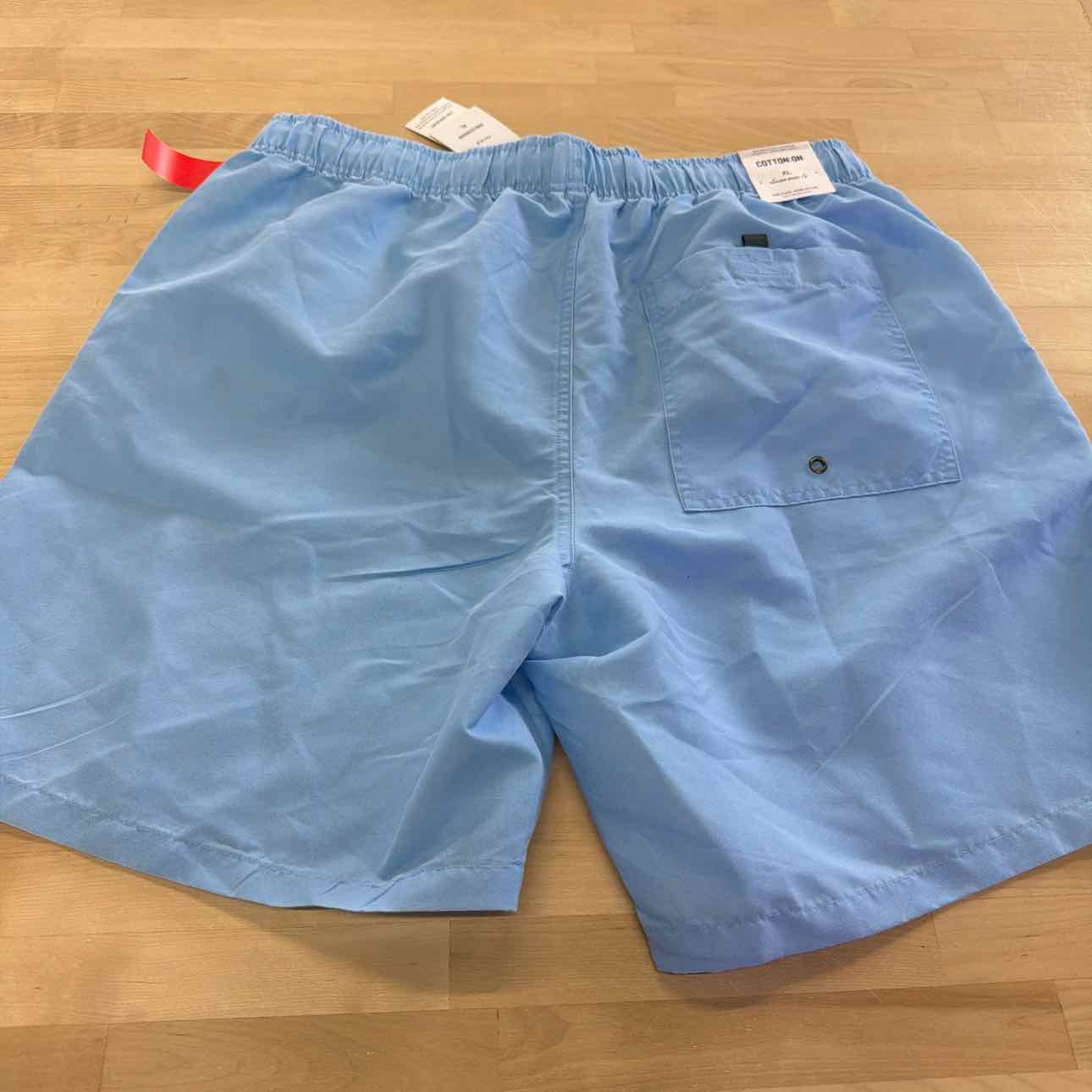 Cotton on Men's XL Kahuna Drawstring Shorts - Pale Blue