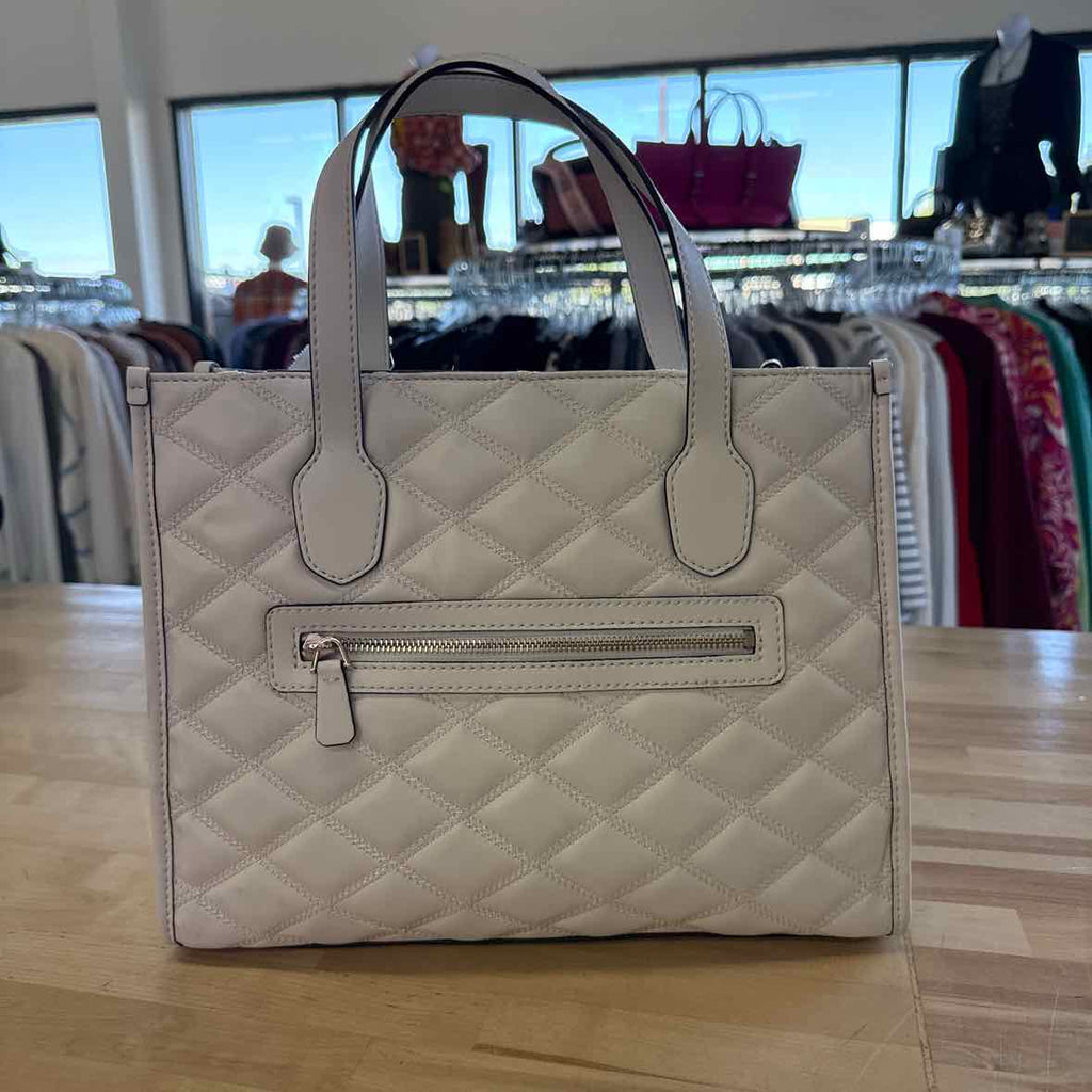 Guess Tamsin White Medium Crossbody Tote Handbag